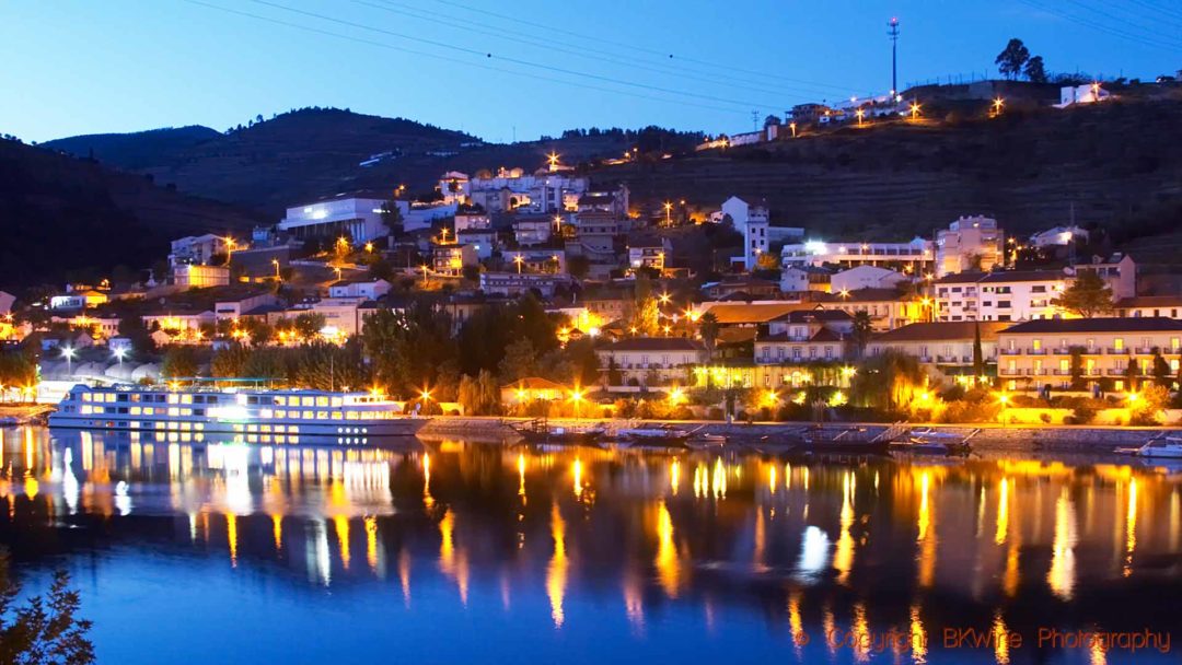The harbour in the small town of Pinhao, Douro