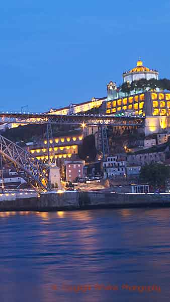 The Douro River and the Dom Luis I bridge between Porto and Vila Nova de Gaia