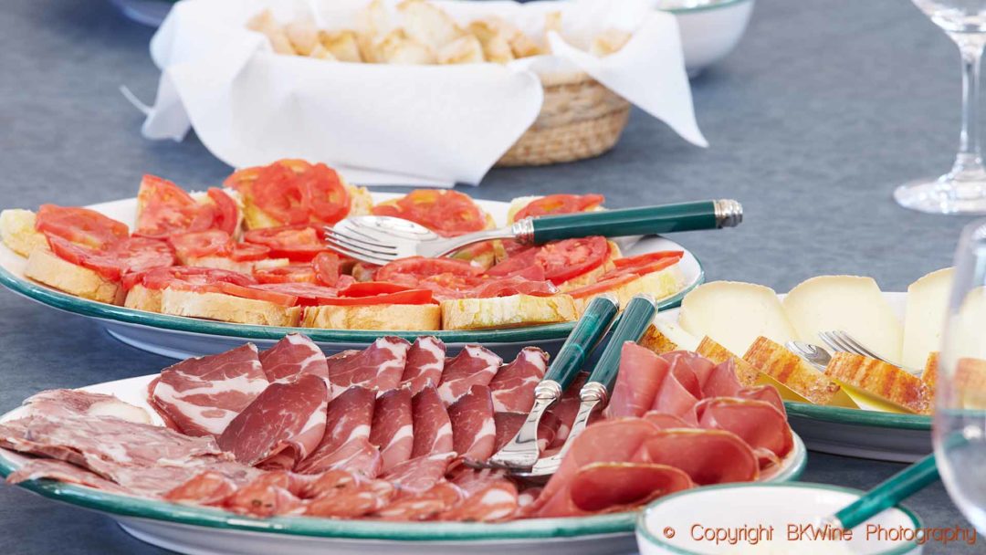 Antipasti, often the start of a good Tuscan meal