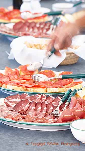 Antipasti, often the start of a good Tuscan meal