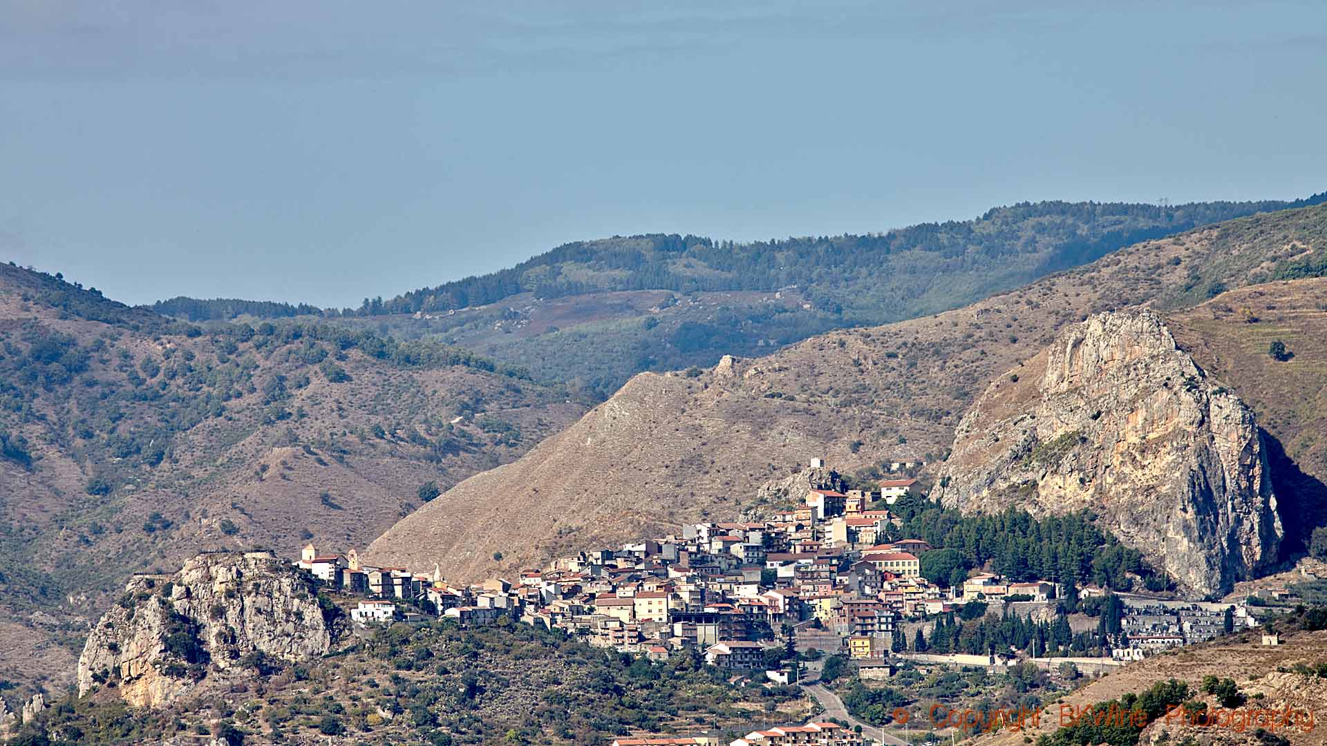 A small village hanging on to the slopes of Etna, Sicily