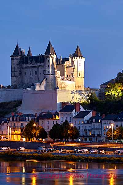 One of the many beautiful chateaux along the Loire River, this in Saumur