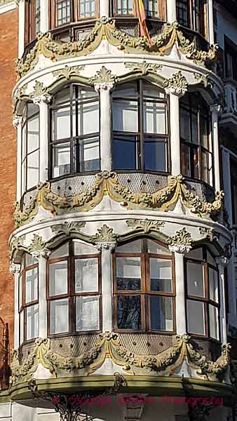 A beautiful building in Valladolid in classic Spanish architectural style