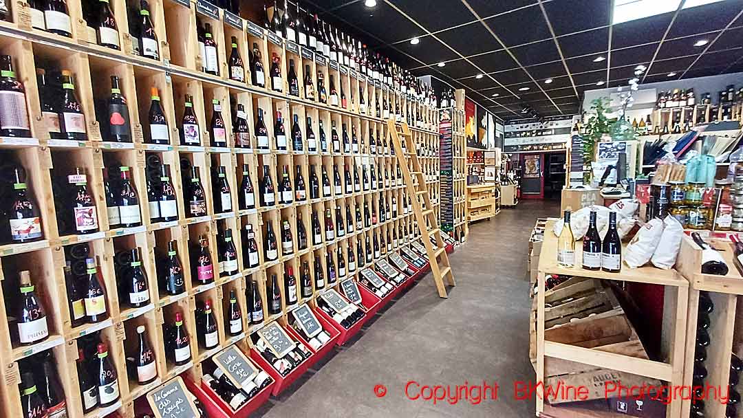A wine shop with a wide selection of wines