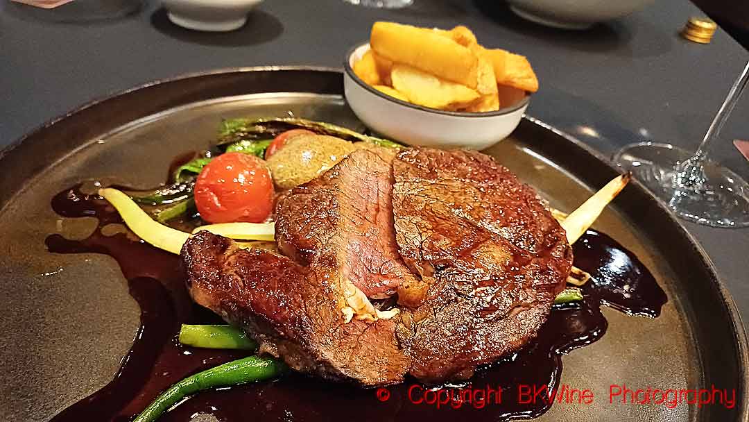 A delicious steak at the Oak and Ivy restaurant in Blenheim, Marlborough, New Zealand