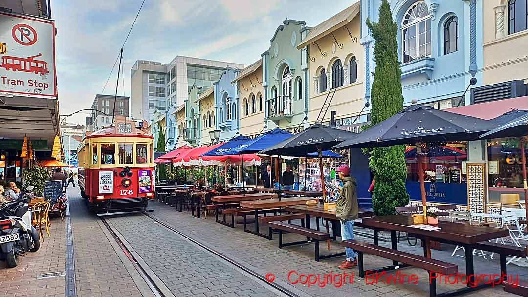 New Regent Street with its tram, Christchurch, New Zealand